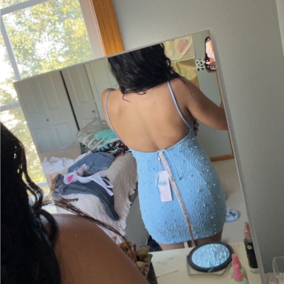 Blue pearl dress from OhPolly worn once - Picture 2 of 3